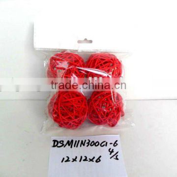 2012 Christmas rattan ball with various colors