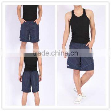 2014 100% polyester Microfiber Mens sports shorts in china