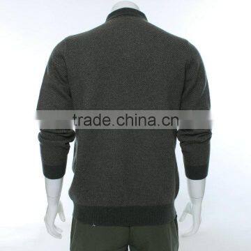Grey 100%wool Winter Fashion With Long Sweater ,blue Long Sleeve Model Sweater for Men With 1/4 Zipper ,men Sweater 2015 photo-6