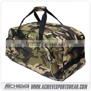 Sublimation custom hockey sports bag with shoe compartment , sports bag with ball compartment