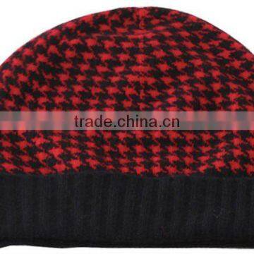 Plant winter knitted cashmere hat