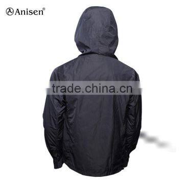 Taslon Nylon Men's Waterproof and Breathable Blue Jacket photo-2