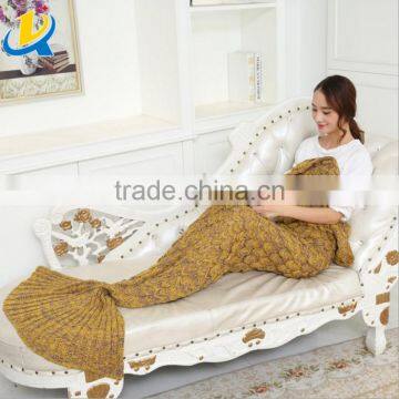 fashion fish scale design comfortable mermaid sleeping bag blanket