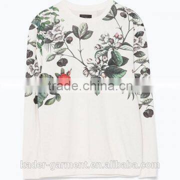 New Product for Mens Floral Sweatshirts Printing Sweatshirt For Men