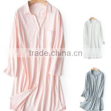 Factory direct supply custom cheap comfortable ladies hot knit night skirt and sleep dress