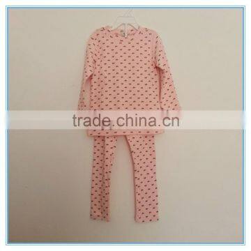 Wholesale OEM Children Gilrs Cotton Underwear Set Long Johns, High Quality Kids Pajamas Clothes for Child photo-2