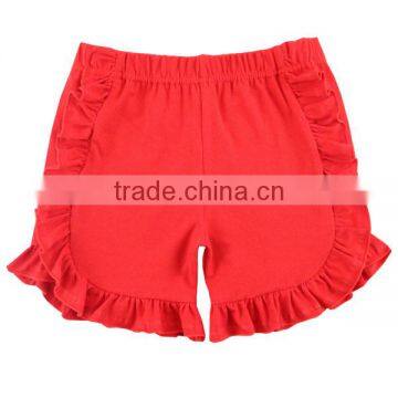 2017 new fashion baby boutique wholesale girls ruffle shorts new style shorts