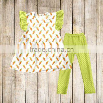 Easter boutique clothing for baby with carrot ptinted girl boutique clothing sets Easters outfits