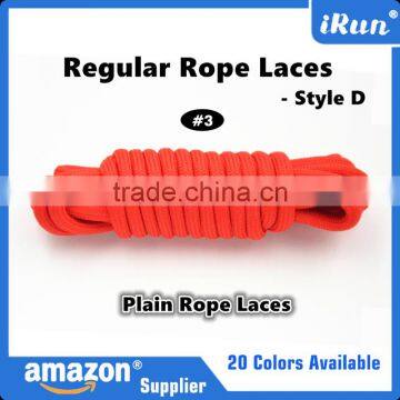 Red Color 52" Rope Customized Length Regular Rope Laces - Sneakers Round Laces With Regular Packaging