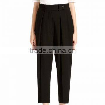 OEM Big Promotion Wide Leg Black Casual Dress Pants for Ladies photo-3
