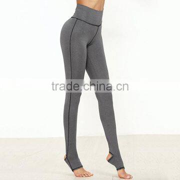 Factory price cheap yoga fitness cotton trample feet girl tight pants