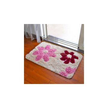 Sitan absorbent fiber bed bedroom bathroom mat doormat personality rub feet carpet floor mats