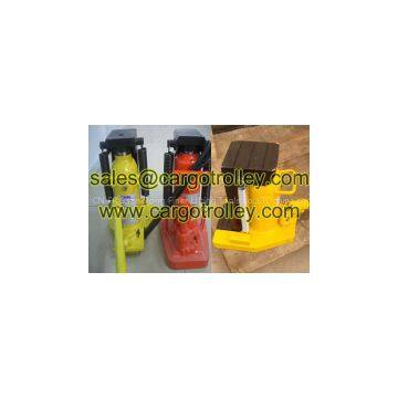 Hydraulic jacks with handler