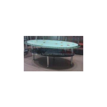 Oval Wave Edge Coffee Table