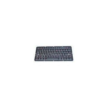 IP65 dynamic sealed & ruggedized silicone industrial backlight pc keyboard with function keys, milit