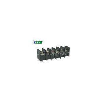 Single Level Barrier PCB Terminal Block Right Angle Pitch 9.525mm 300V 20A