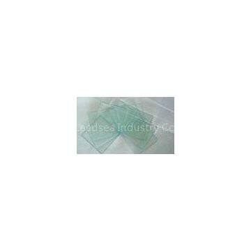 Light Green Glass Building Material 12mm Flat Tempered Glass For Stairway , Rail