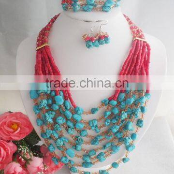 A-4321 Fashion Newest Design Coral Beads Jewelry Set