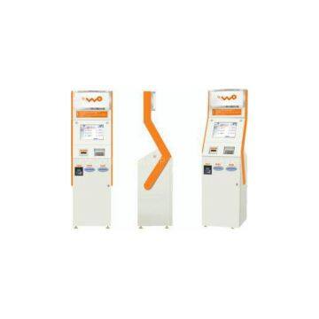 Dual Screen Self Service Interactive Ticketing / Photo / Card Lobby Kiosk For Priting