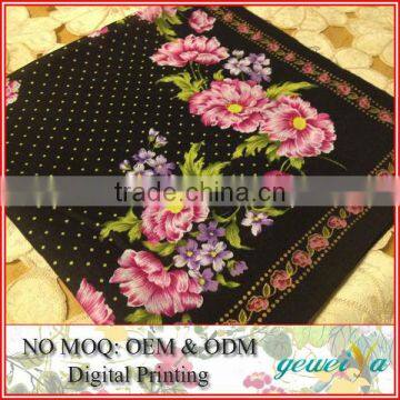 Custom Cotton Flower Lady's Printed Handkerchiefs