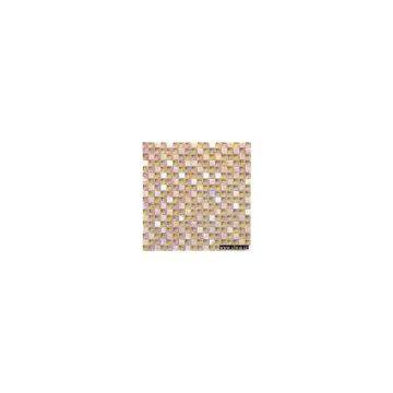 glass mix with stone mosaic