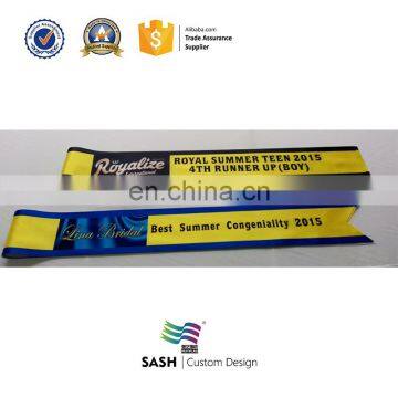 digital print sash with your own logo