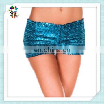 Burlesque Fancy Dress Sexy Girls Blue Hot Short Sequin Pants HPC-2488