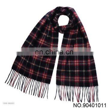 fashion hot yarn dyed man winter cotton scarves