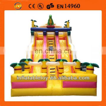 2015 New Dinosaurs Inflatable Slide, Double Lane Slide