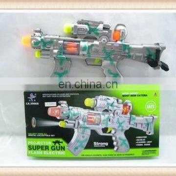 electric flashing plastic fireworks toy gun