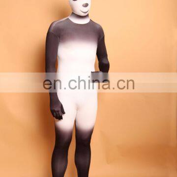 Unisex Adult Spandex Lycra Panda Zentai Morph Suits Halloween Costumes photo-2