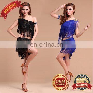 BestDance dance dress latin Tassel Sequin Fringe Flapper Dress ballroom latin evening dress