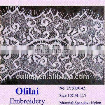 10CM white wedding garment Eyelash lace trimming