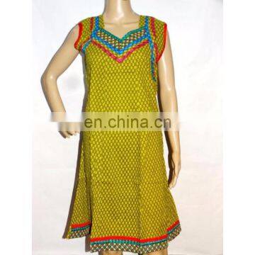 Designer Handmade Indian Kurti Block Print Kurti Summer