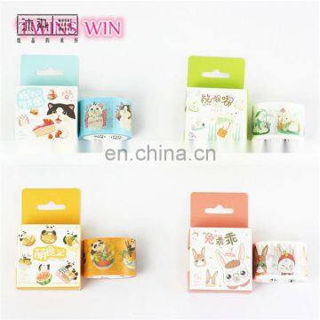 Free samples wholesale Bulk Logo OEM Printed Customed Printing cartoon cute high temperature paper masking tape