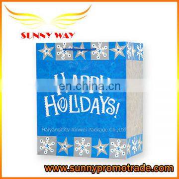 Wholesales Happy Holiday Paper Gift Bag
