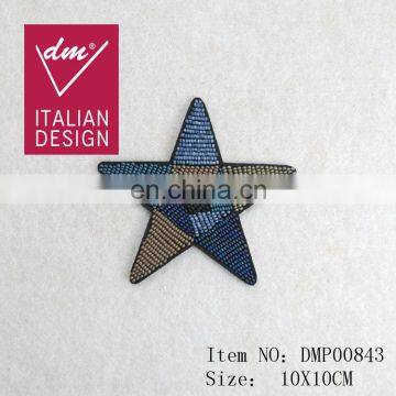 New developing star beaded patch handmade applique