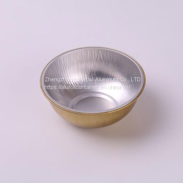 Wholesale Colorful Round Smooth Wall Aluminum Foil Bowl