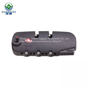 Luggage Spare Part Suitcase Plastic Zipper Lock Parts for Luggage Lock