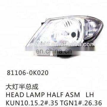 81106-0K020 headlamp for Hilux LH