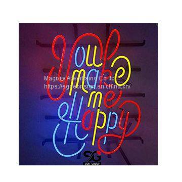 New colorful led letter sample Poster Acrylic Neon Light Sign