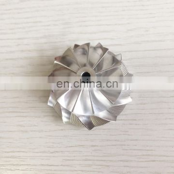 GTA15-25 436132  43.41/56.02mm 11+0 blades high performance turbo milling/aluminum 2618/billet compressor wheel