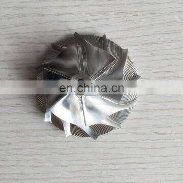 CT10 42.50/61.00mm 17291-0L020HF 6+6 blades turbo milling/aluminum 2618/billet compressor wheel for Upgrade 17201-0L020