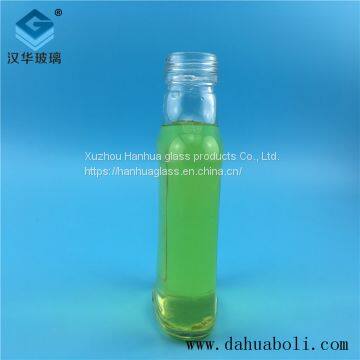 200ml flat glass bottle directly sold by the manufacturer Health wine glass bottle manufacturer