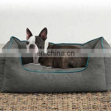 Luxury Dog Bed Soft Fabric Pet Sofa Living Room Couch Pet Bed With Removable Cover photo-5