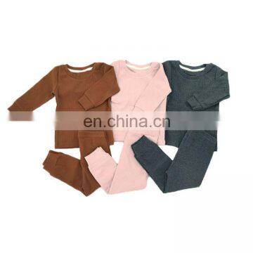 Snug Organic Cotton Baby Pajamas Ribbed Baby Clothes Set Support Mix-Color And Mix- Size