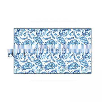 Hot Selling Washable Straw Polyester Extra Large Outdoor Picnic Blanket Paisley Pattern Beach Picnic Blanket photo-3