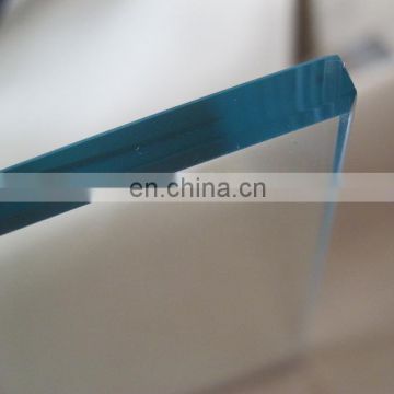 6mm clear float glass shelf with mat-broken edge