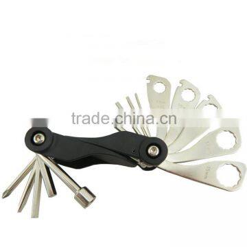 Multifunction Bike Bicycle Repairing Tool Set Cycling Pocket Folding Tool 17 In 1