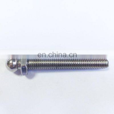 Zinc Plated Spherical Head Bolt Stud Threaded Ball Joint Rod Bolt